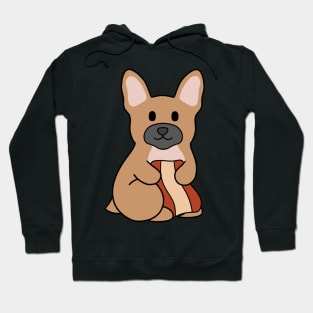 Brown French Bulldog Bacon Hoodie